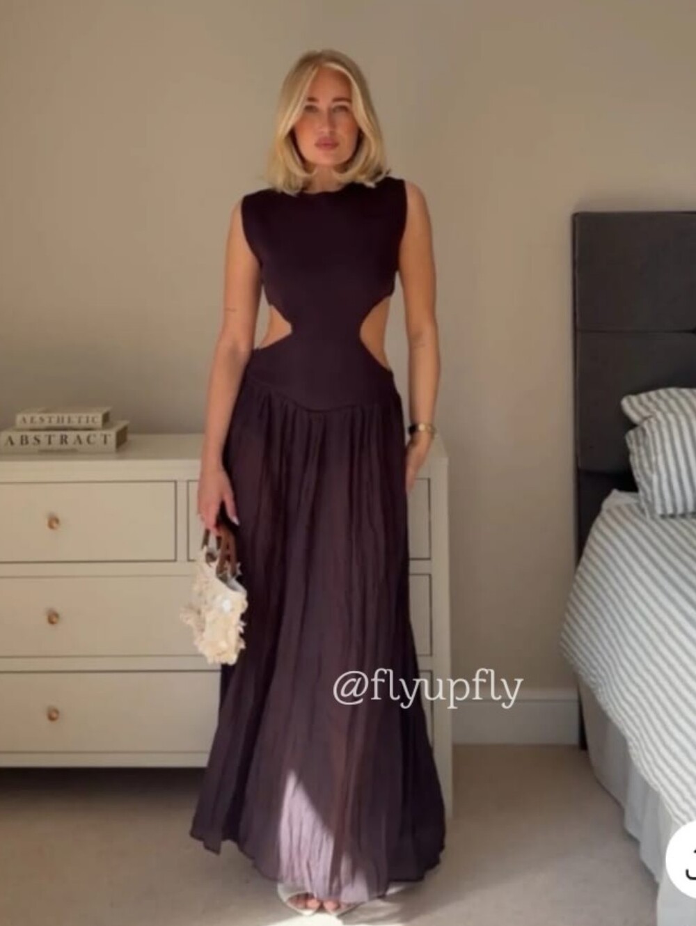 Zara Cut Out Maxi Dress Size S M L